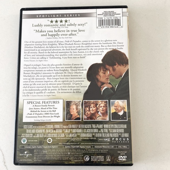 Pride & Prejudice DVD - Picture 2 of 3